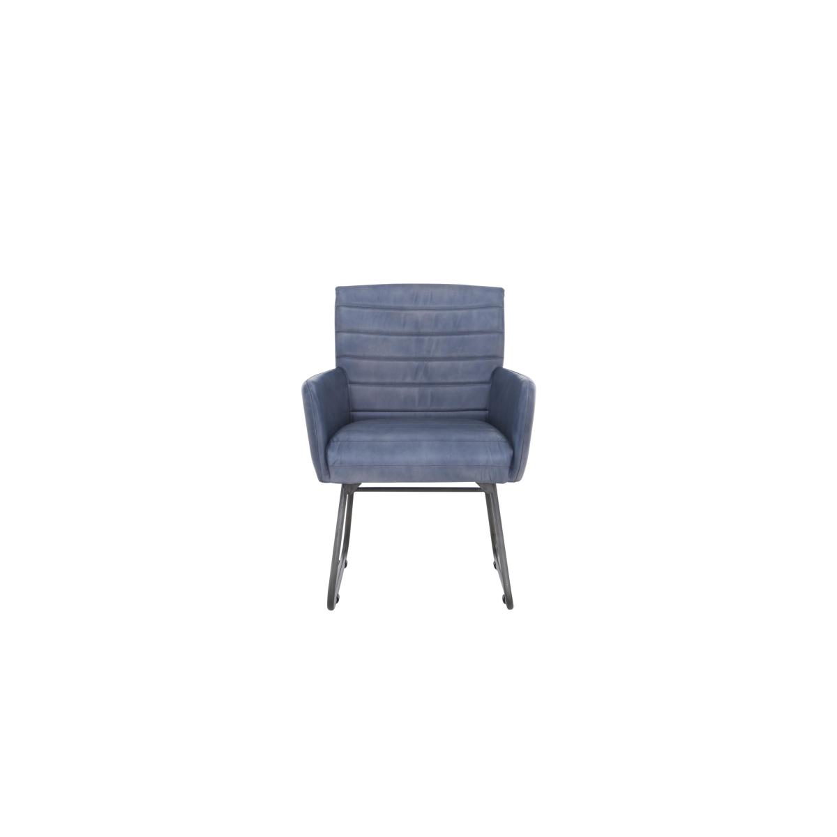 Sam Set of 4 Leather Dining Chairs - Grey – image 6