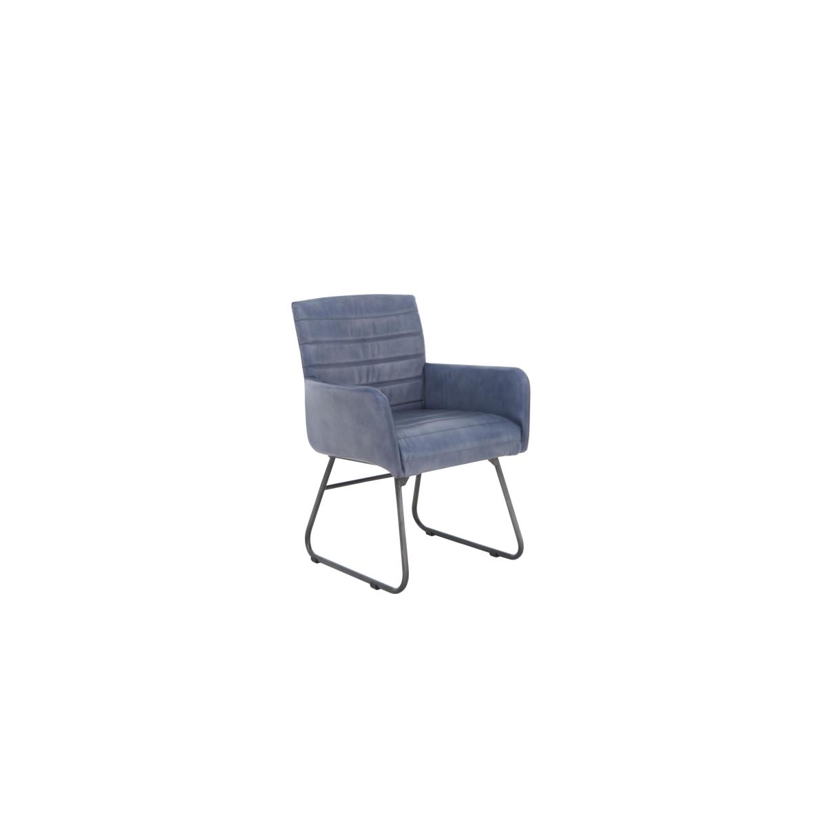 Sam Set of 4 Leather Dining Chairs - Grey – image 7