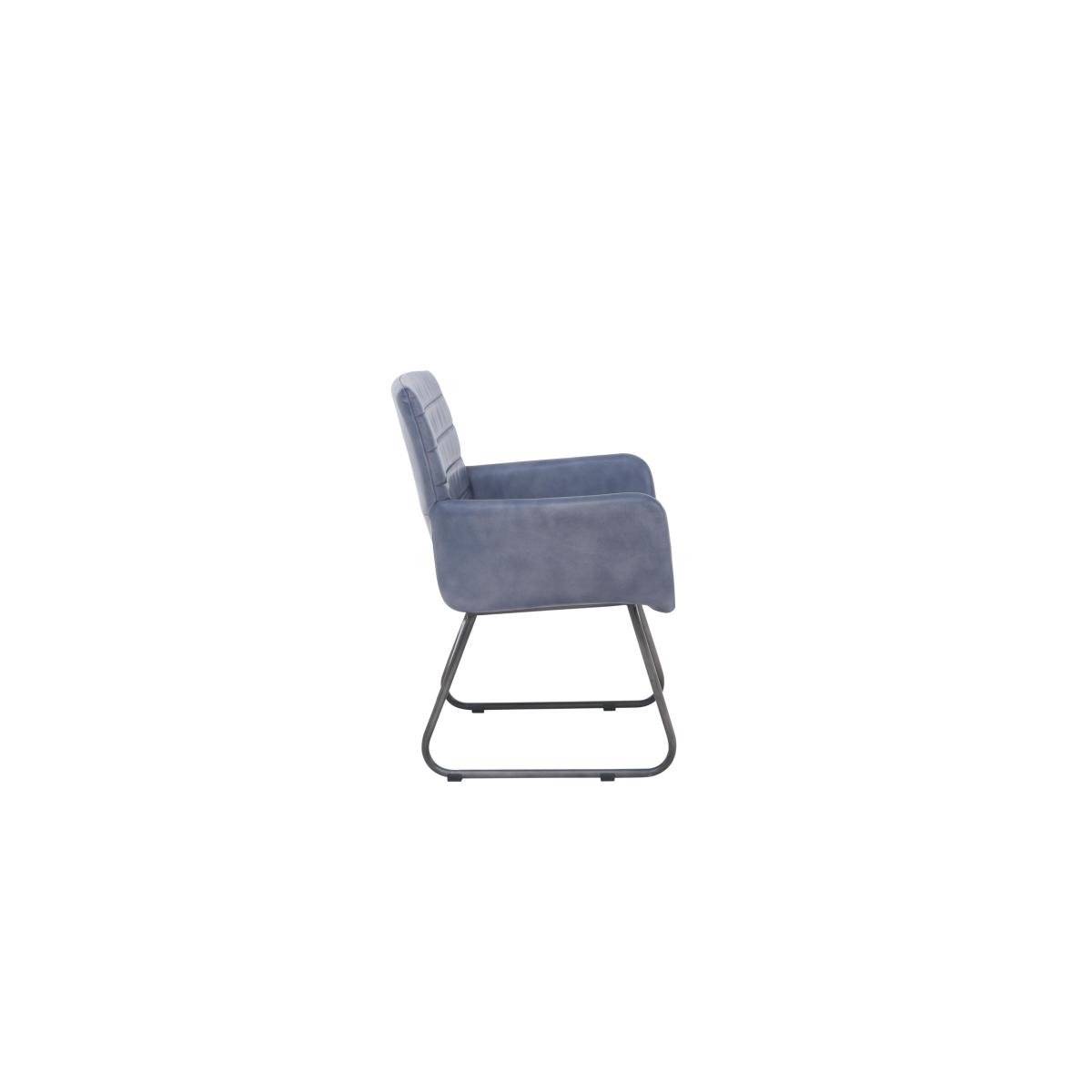 Sam Set of 4 Leather Dining Chairs - Grey – image 8