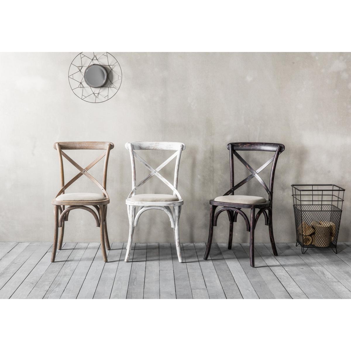 Riviera Pair of Cross Back Chairs – image 2