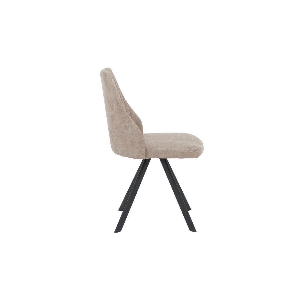 Aquila Pair of Swivel Dining Chairs - Grey – image 7