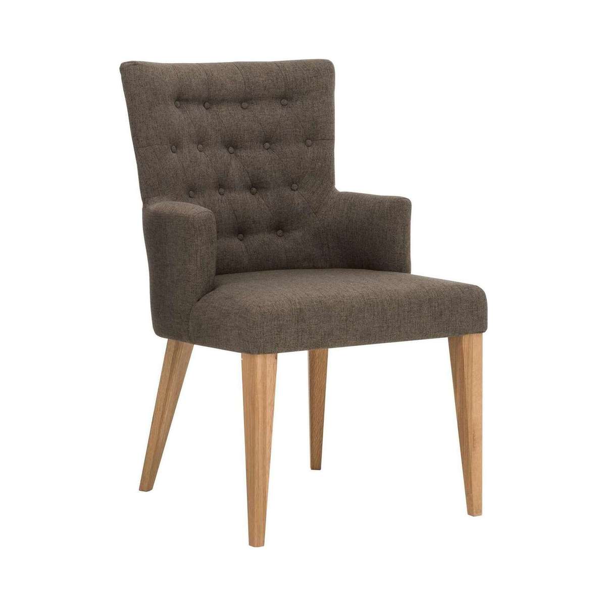 Dorset Pair of Fabric Dining Armchairs – image 1