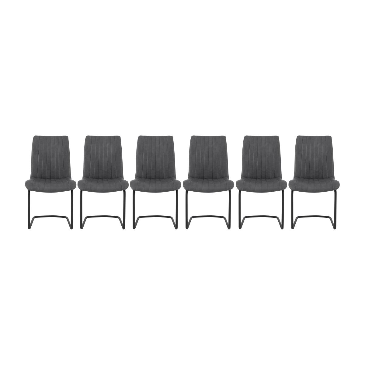 Bodahl - Terra Set of 6 Dining Chairs - Vintage Grey – image 1