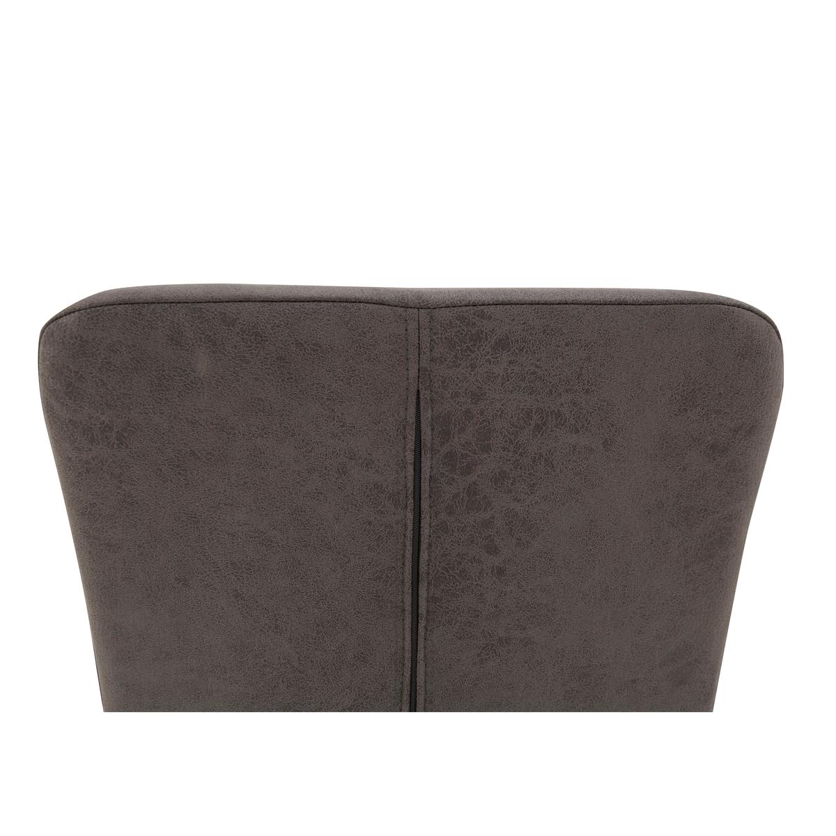 Kingswood Pair of Grey Faux Leather Dining Chairs - Grey – image 5