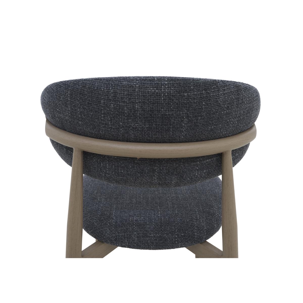 Aimar Set of 4 Open Back Dining Chairs - Dark Grey – image 5
