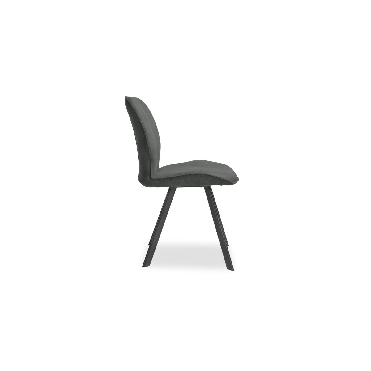 Habufa - Montreal Semmi Pair of Dining Chairs - Grey – image 3