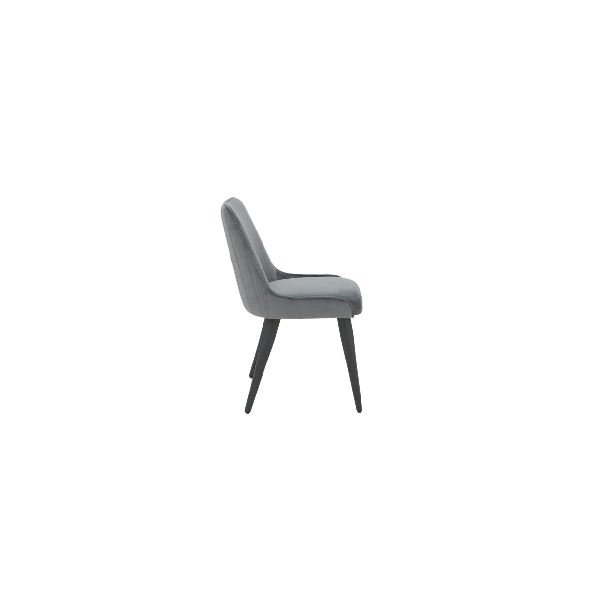 Noir Set of Six Dining Chairs - Grey – image 7
