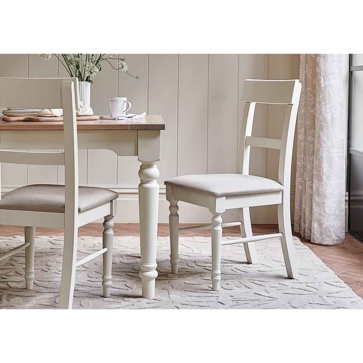 Laura Ashley - Dorset Pair of Upholstered Dining Chairs – image 2