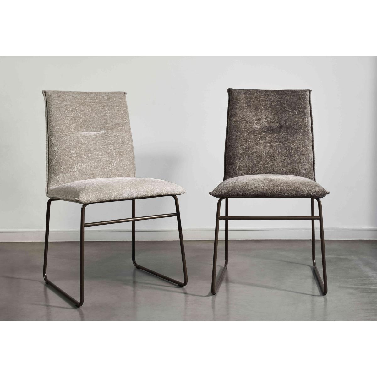 Connubia - Maya Pair of Lava Metal Leg Dining Chairs - Lava – image 2