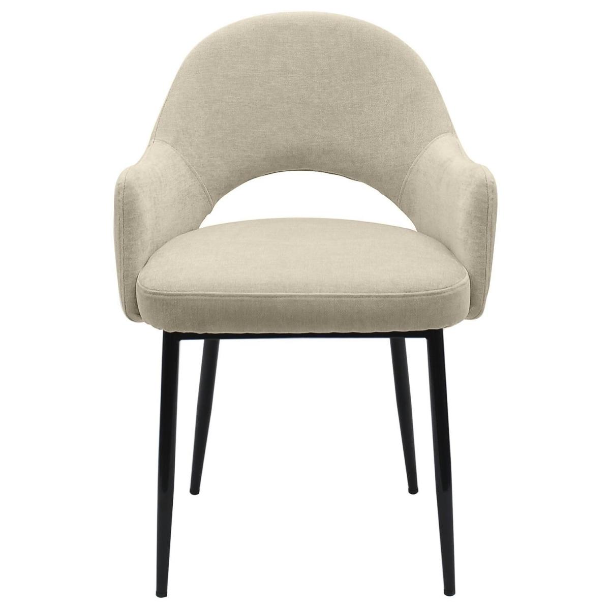 Set of 6 Beige Upholstered Dining Chairs - Colbie – image 4