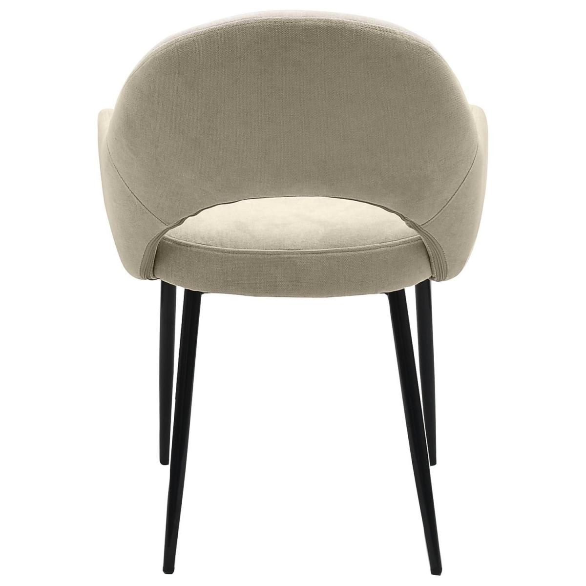 Set of 6 Beige Upholstered Dining Chairs - Colbie – image 5