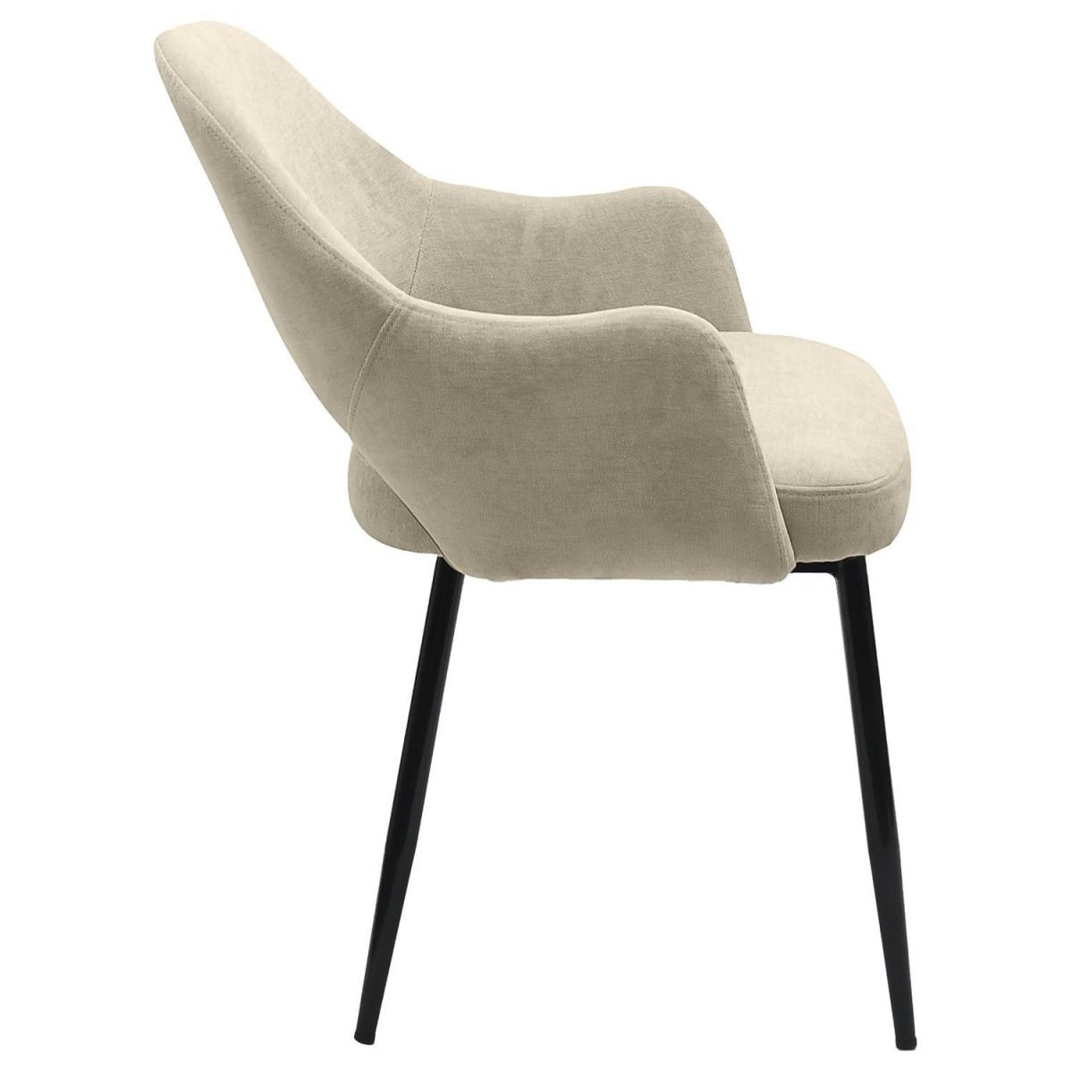 Set of 6 Beige Upholstered Dining Chairs - Colbie – image 6