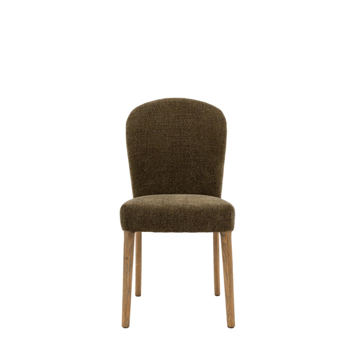 Set of 2 Green Fabric Dining Chairs - Hinton – image 3