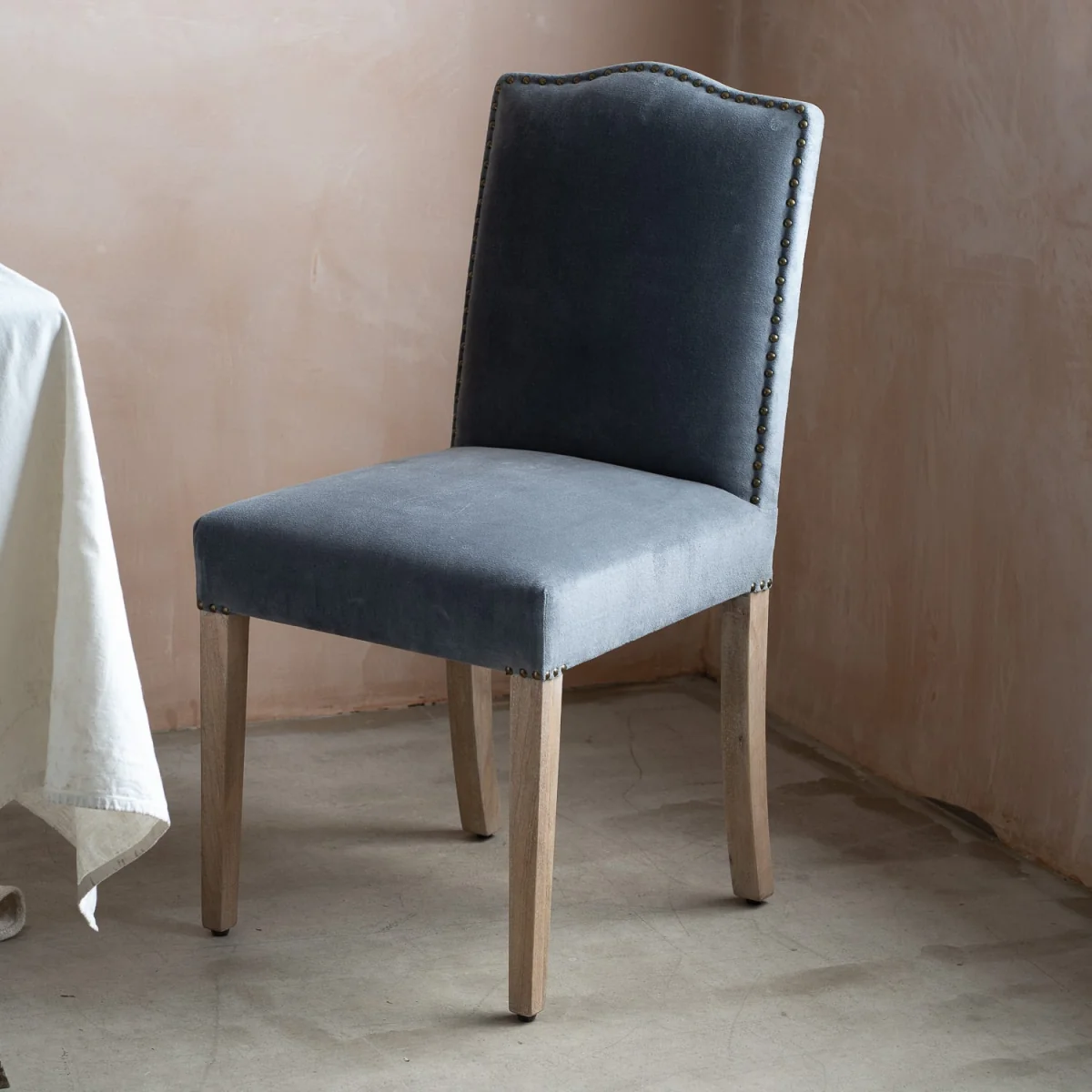 Graham and Green Alba Olive Velvet Dining Chair – image 4