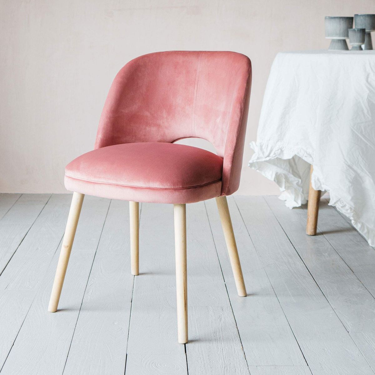 Marley Rose Velvet Chair – image 2
