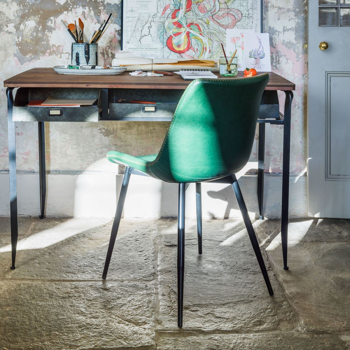 Novak Green Chair – image 3