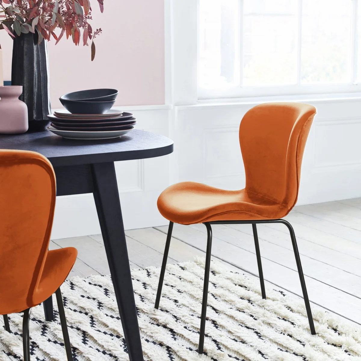 Habitat Etta Pair of Dining Chairs - Copper – image 6