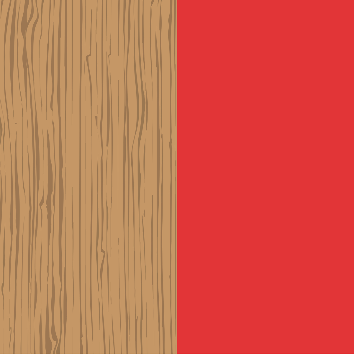 Habitat Kirby Metal Chair - Oak and Red Gloss – image 4