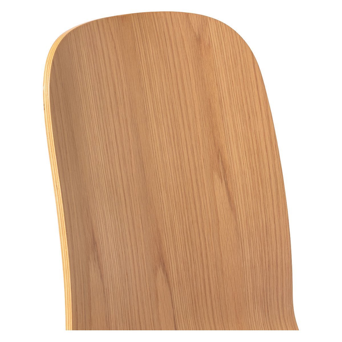 Habitat Kirby Metal Chair - Oak and Red Gloss – image 7