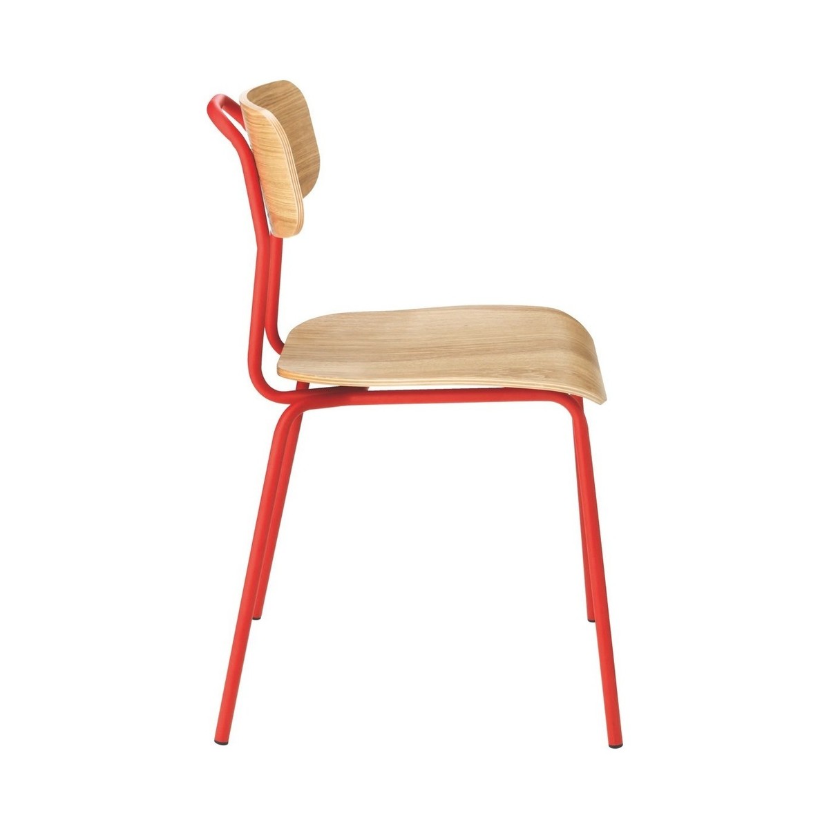 Habitat Hester Pair of Stackable Dining Chair - Red – image 3