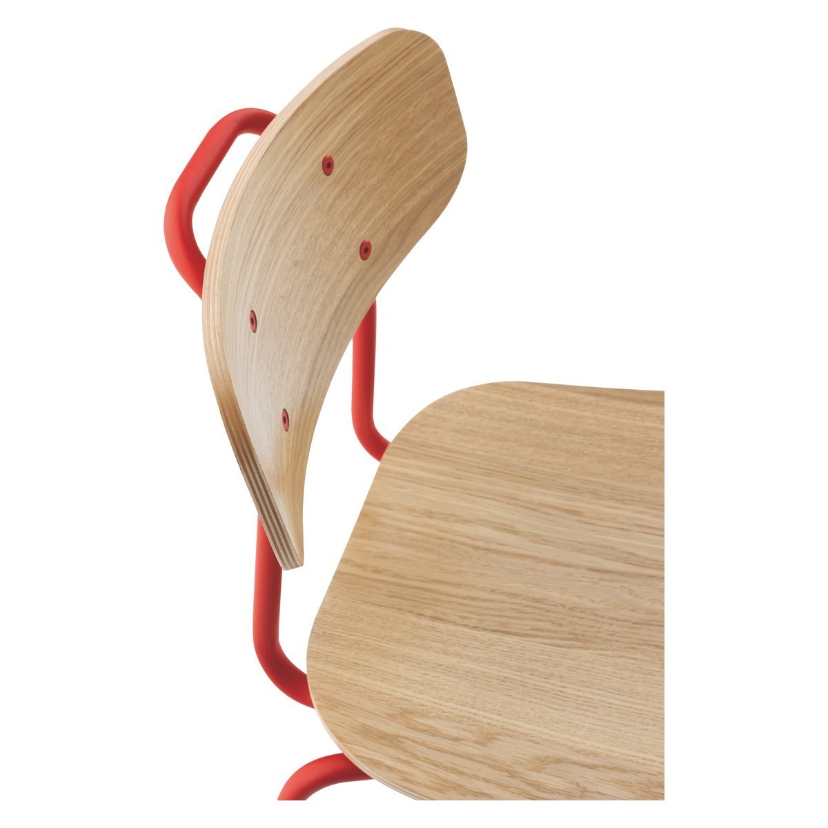 Habitat Hester Pair of Stackable Dining Chair - Red – image 4
