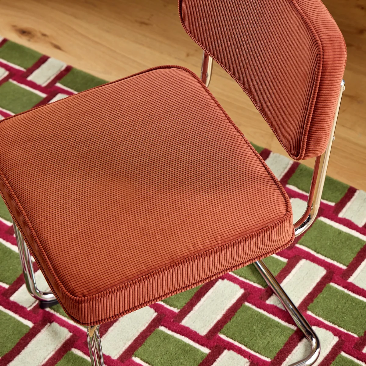 Habitat Enzu Metal Dining Chair - Red – image 2