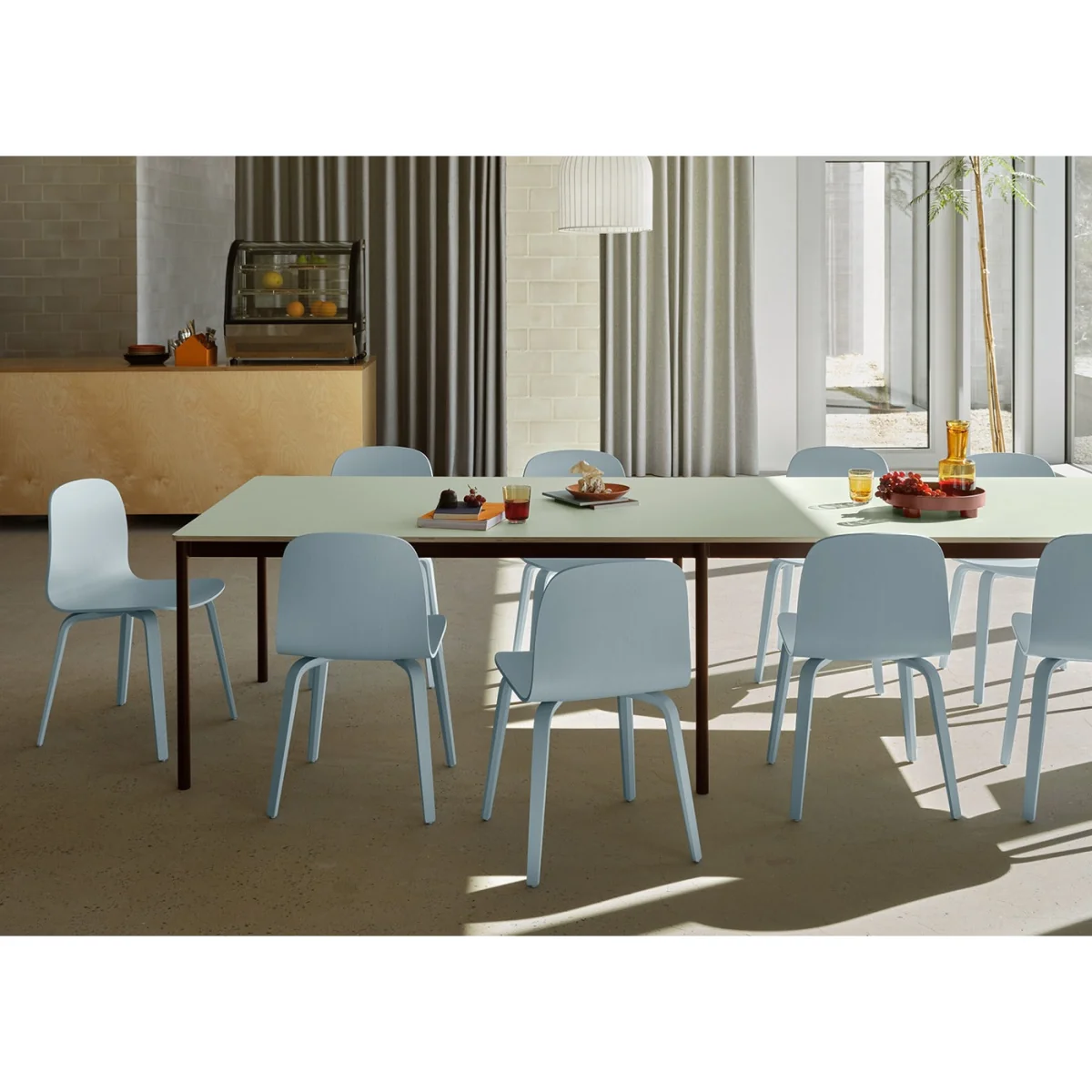 Muuto Visu Chair Wood Base Dusty Green – image 4