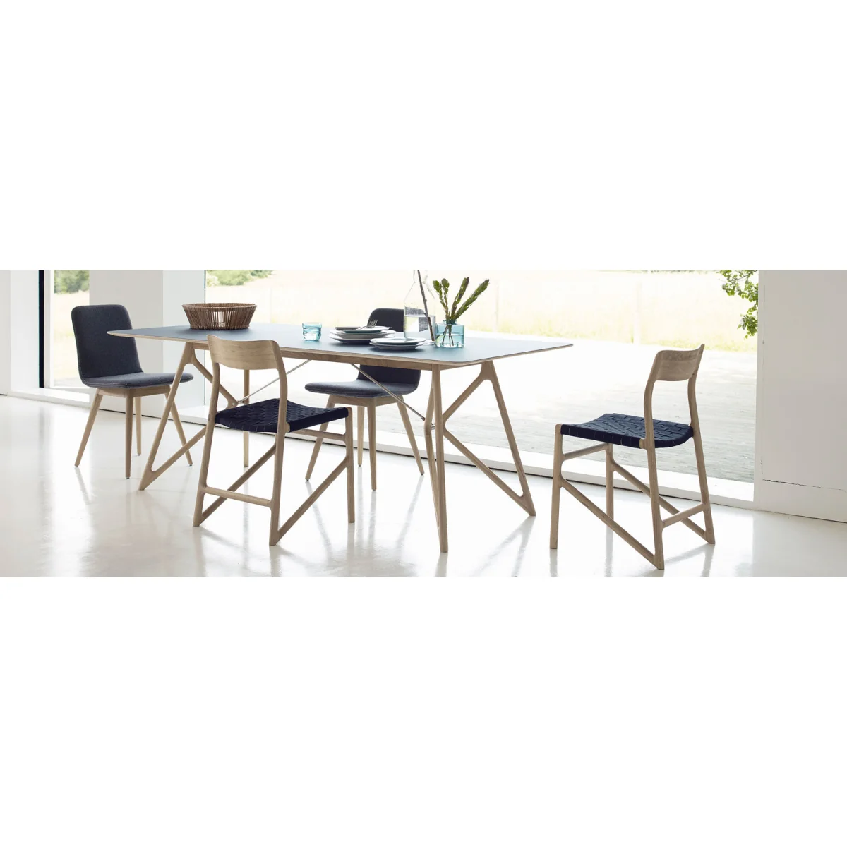 Heal's Fawn Dining Chair Oak & Black – image 20