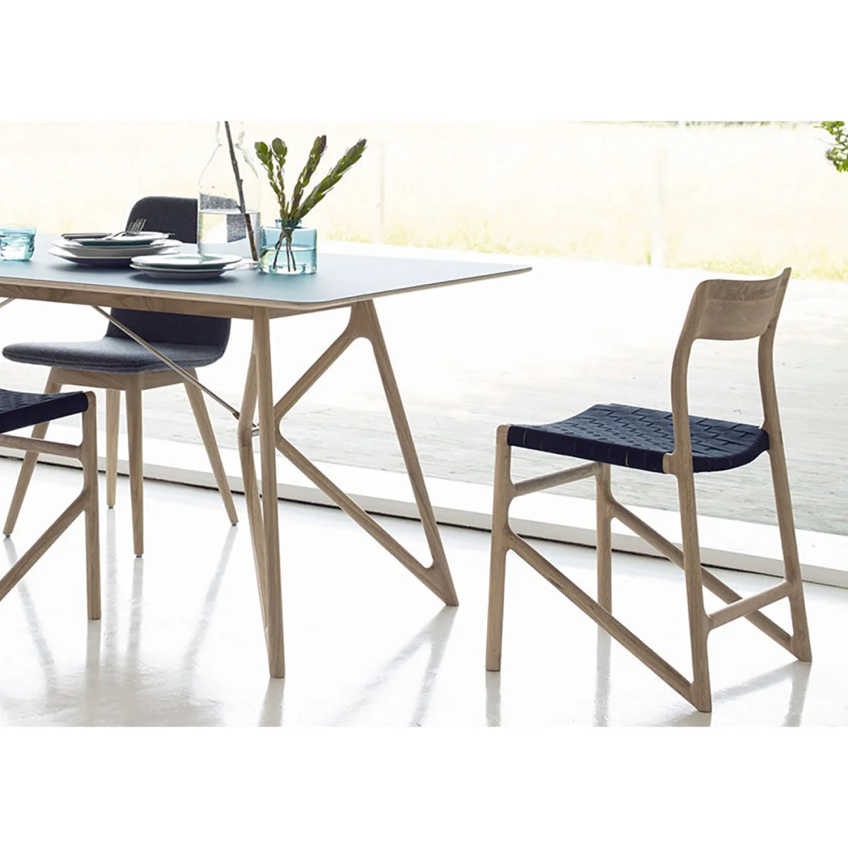 Heal's Fawn Dining Chair Oak & Black – image 5