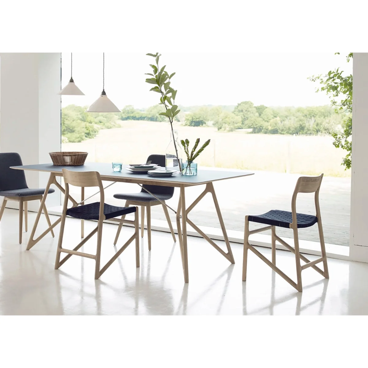 Heal's Fawn Dining Chair Oak & Black – image 9