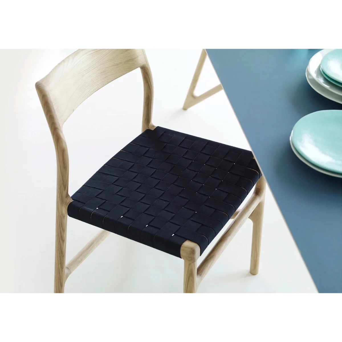 Heal's Fawn Dining Chair Oak & Black – image 10