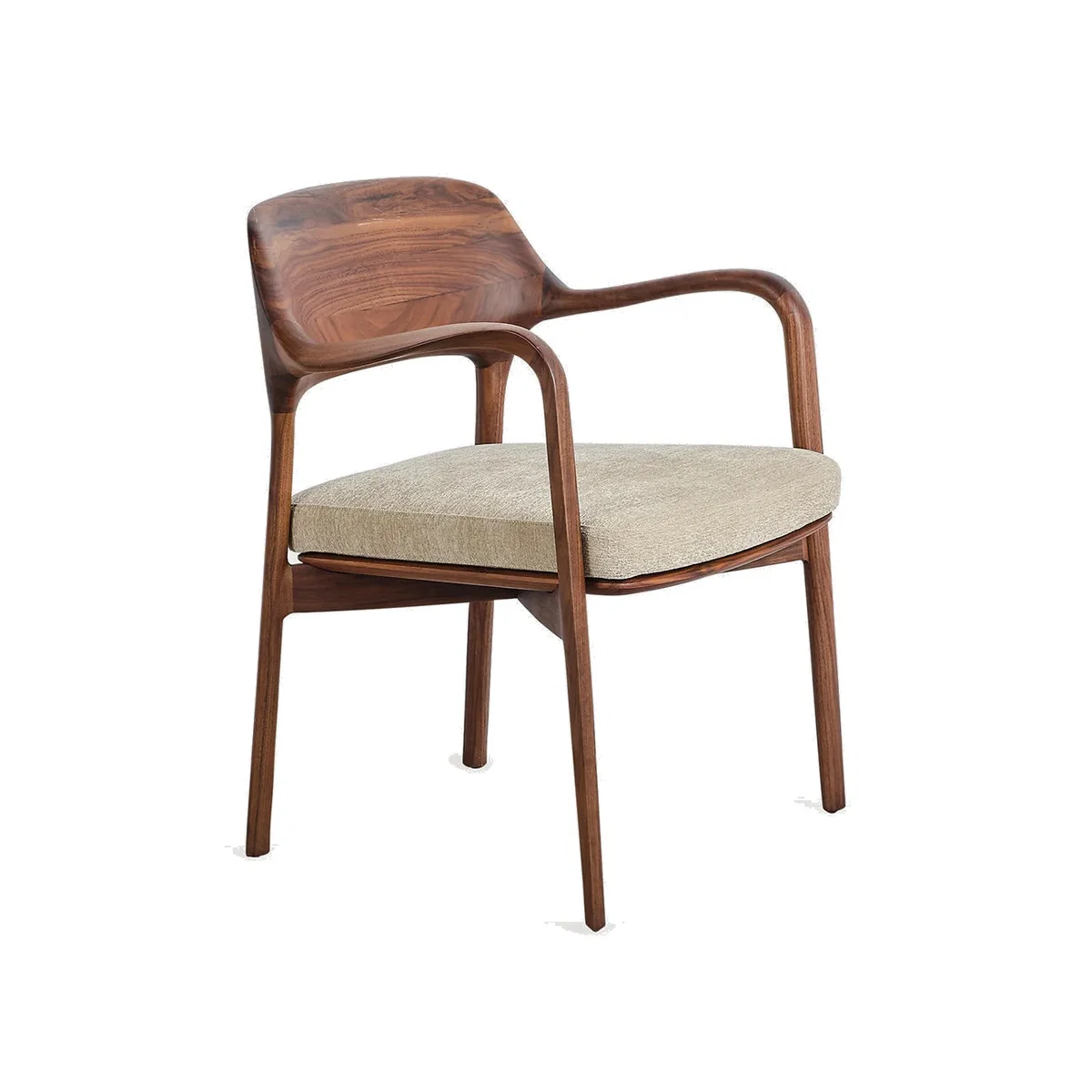 Heal's Ella Dining Chair Canaletta Walnut – image 1