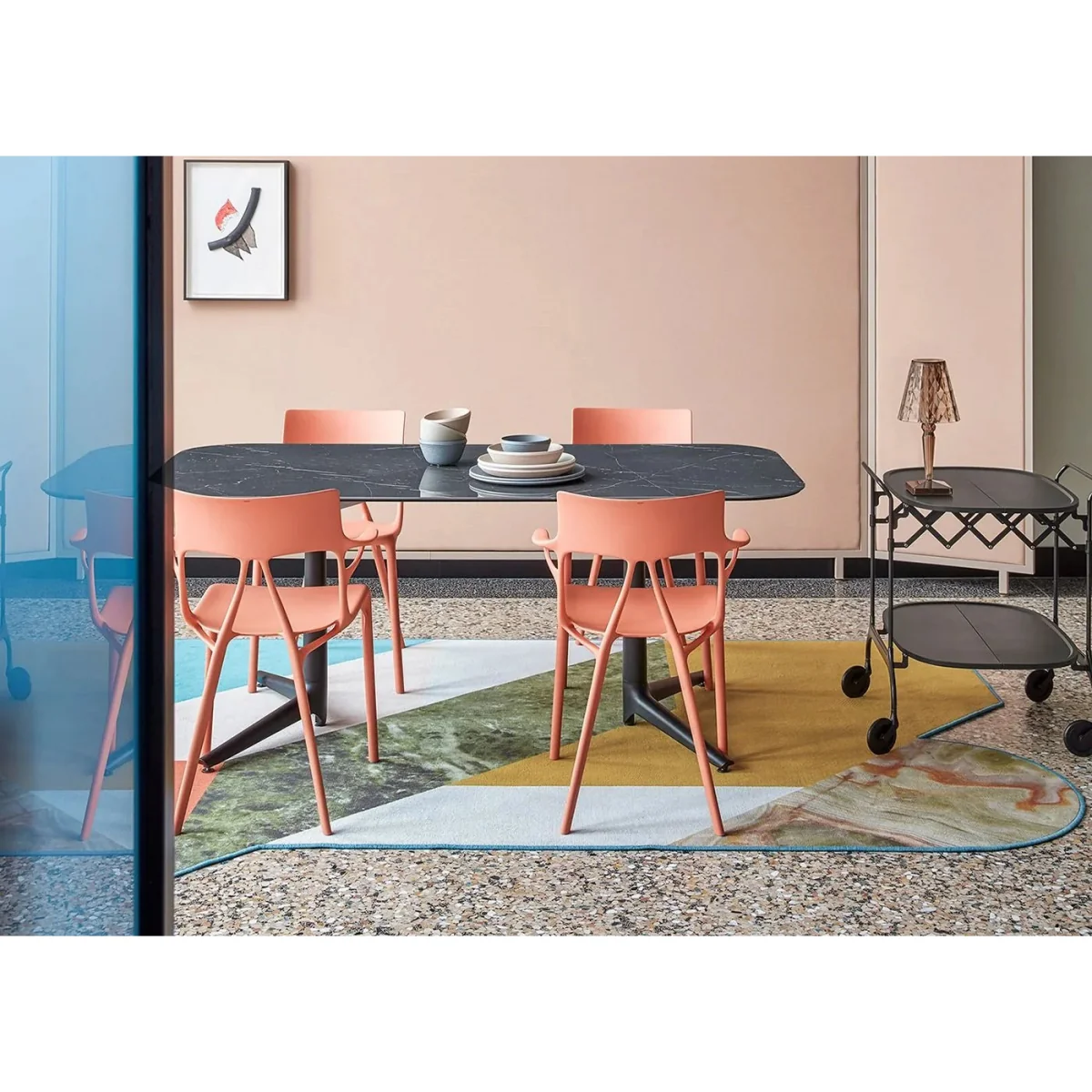 Kartell A.I. Lite Chair Moka Set of 2 – image 5