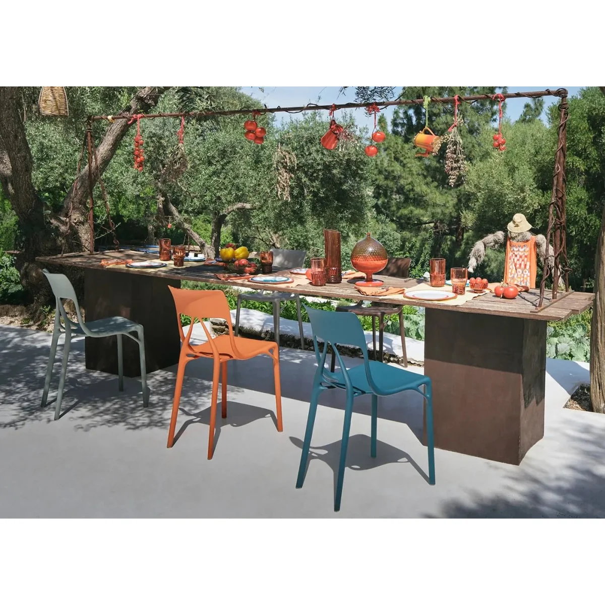 Kartell A.I. Lite Chair Moka Set of 2 – image 9