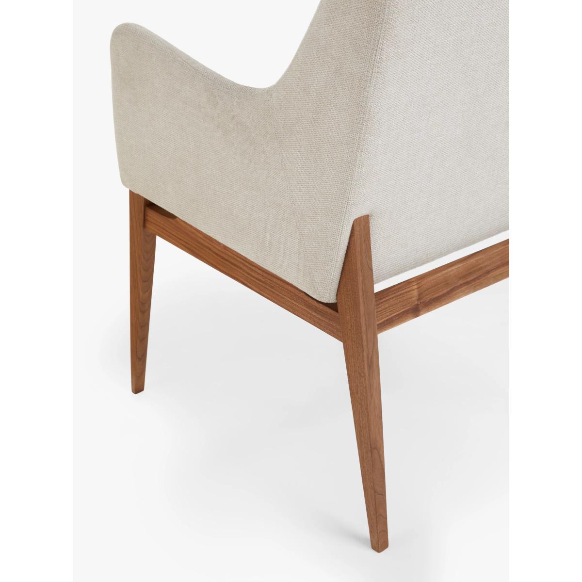 John Lewis Cara Dining Armchair, Natural/American Black Walnut – image 5