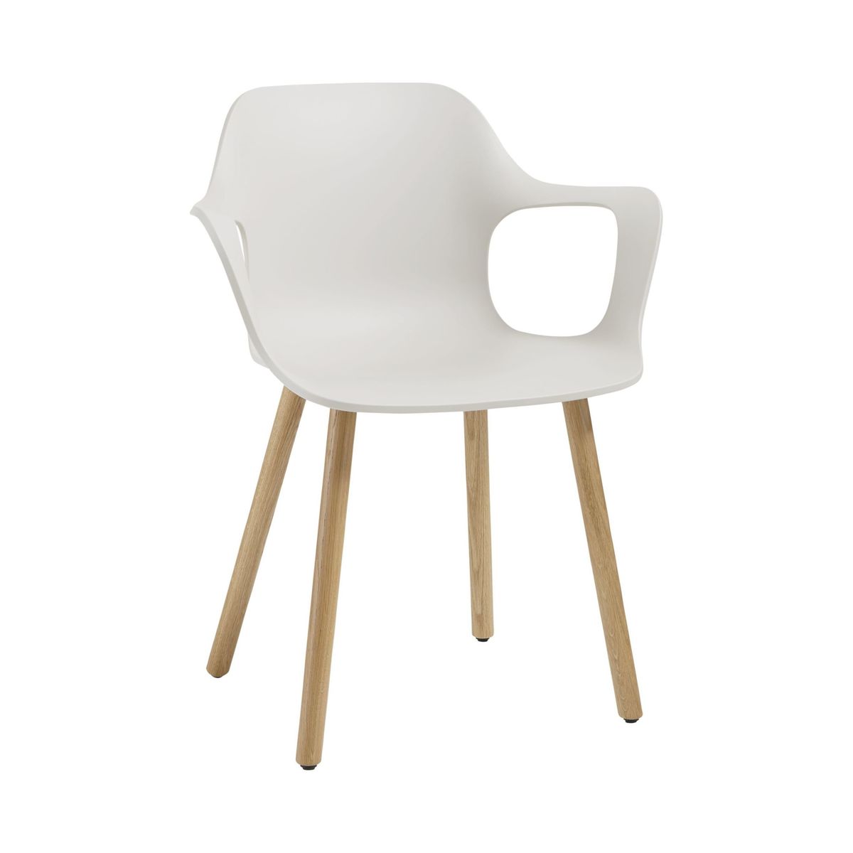 Vitra HAL Armchair, Light Oak Leg, Warm Grey – image 1