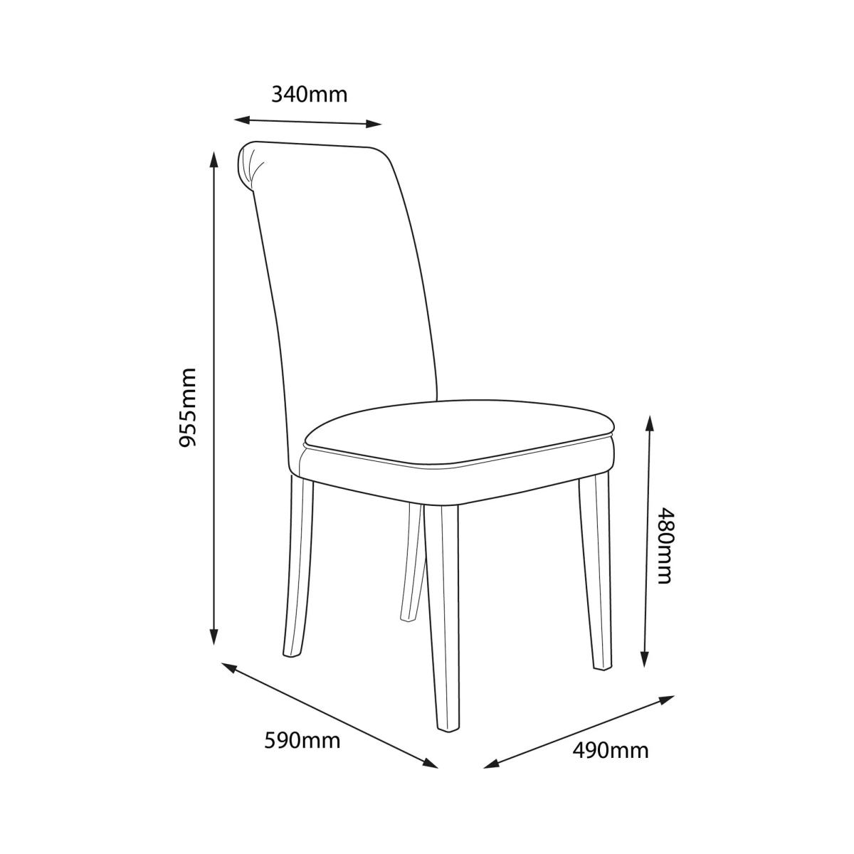 John Lewis Emily Dining Chair, Oak Leg, Cervo Biscuit – image 5