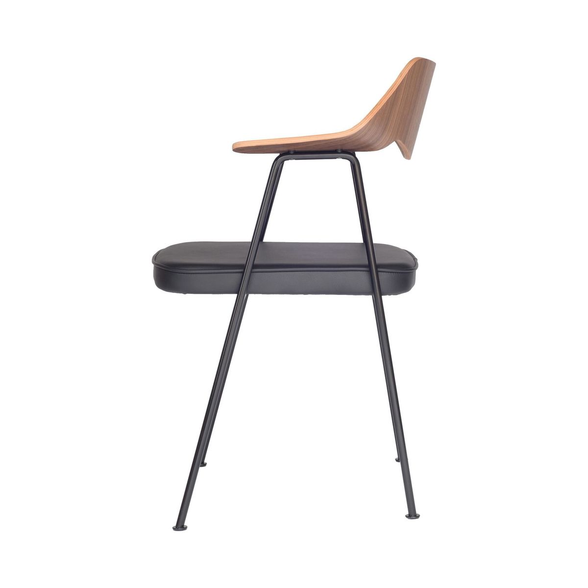 Case Robin Day 675 Chair, Walnut/Black – image 3