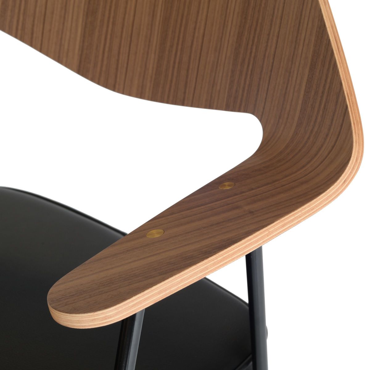 Case Robin Day 675 Chair, Walnut/Black – image 4