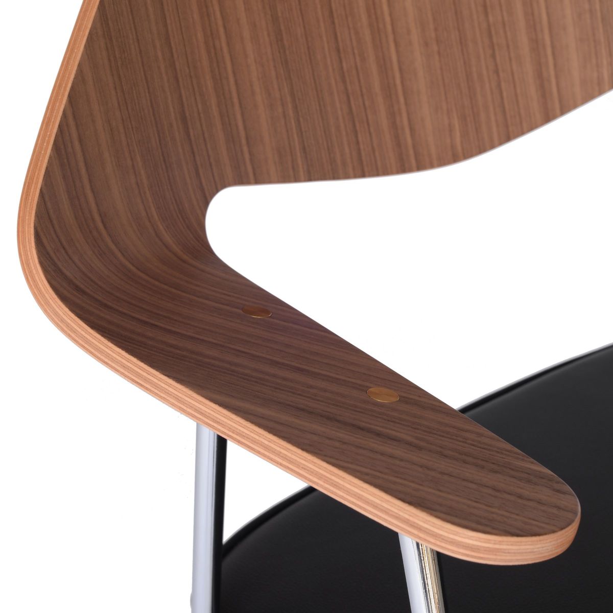 Case Robin Day 675 Chair, Walnut/Black – image 6