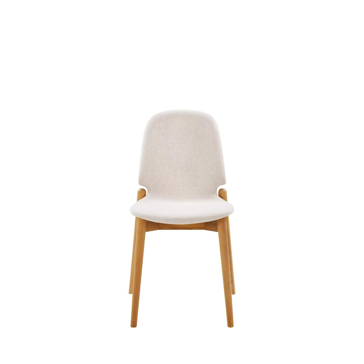John Lewis Offset Dining Chair, Natural – image 2