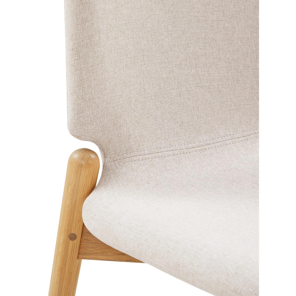 John Lewis Offset Dining Chair, Natural – image 5