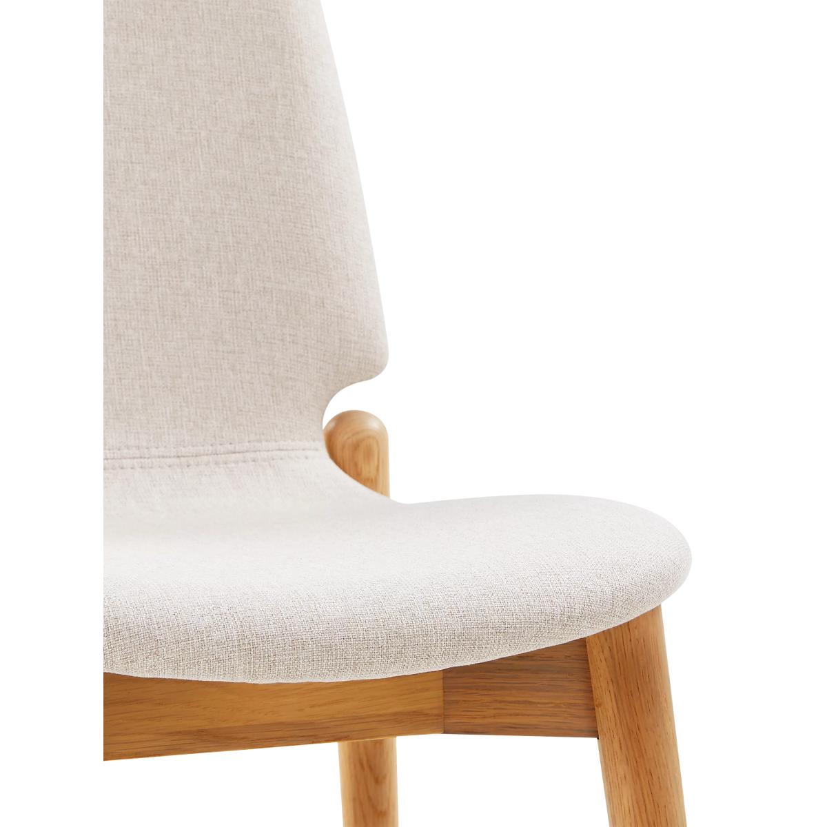 John Lewis Offset Dining Chair, Natural – image 6