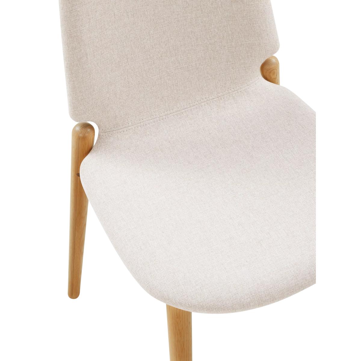 John Lewis Offset Dining Chair, Natural – image 7