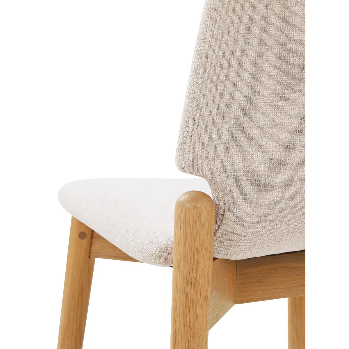 John Lewis Offset Dining Chair, Natural – image 9