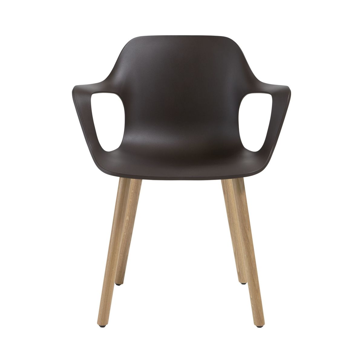 Vitra HAL Armchair, Light Oak Leg, Chocolate – image 3