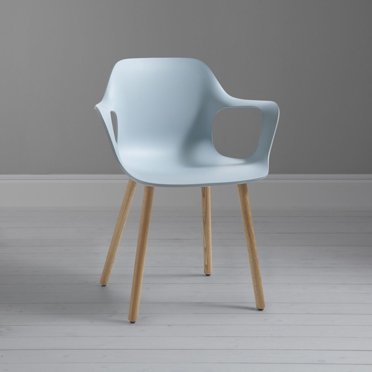 Vitra HAL Armchair, Light Oak Leg, Ice Grey – image 6