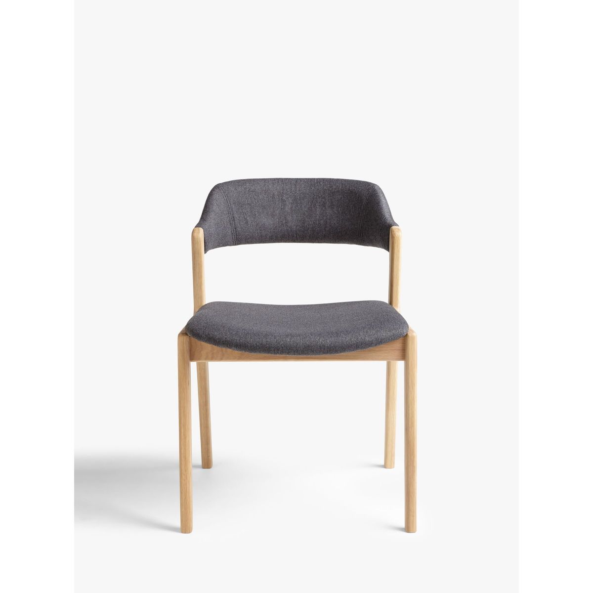 John Lewis & Partners Santino Dining Chair, Grey/Oak – image 3