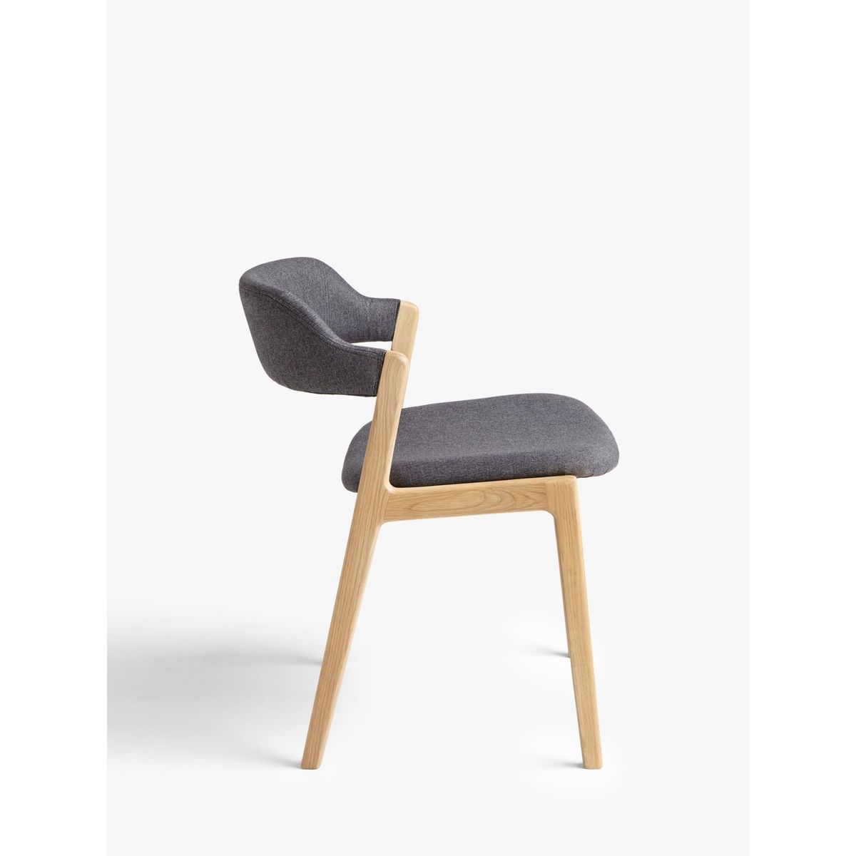 John Lewis & Partners Santino Dining Chair, Grey/Oak – image 4