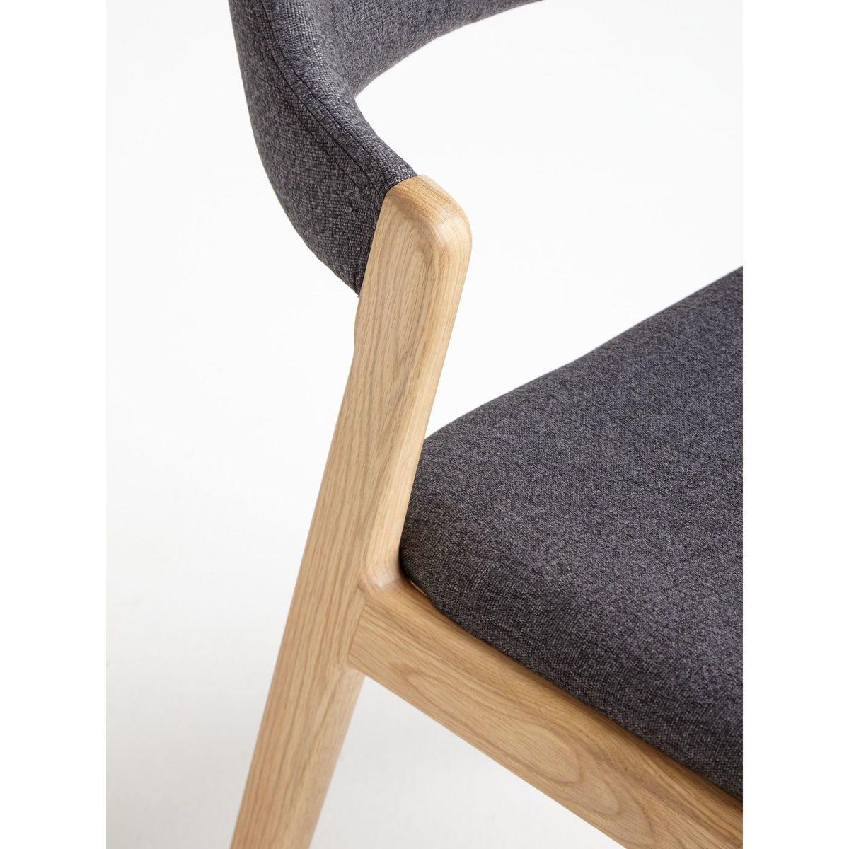 John Lewis & Partners Santino Dining Chair, Grey/Oak – image 5